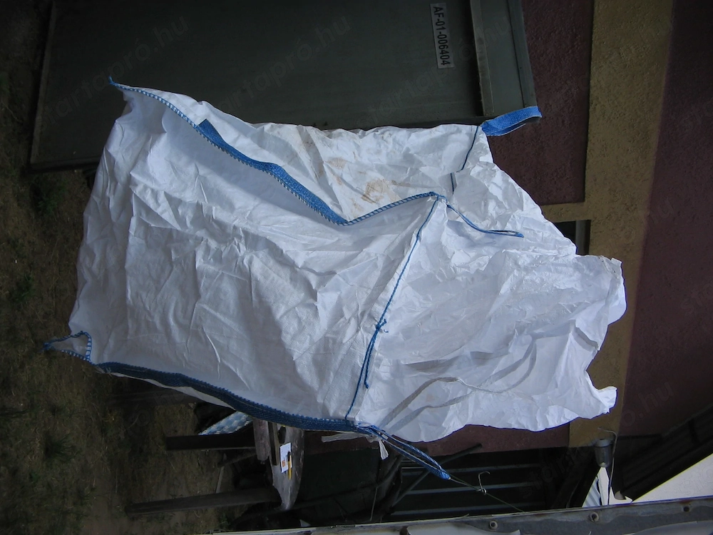 big bag zsák erős 1000kg szemét törmelék papír tűzifa tároló 90x88x108