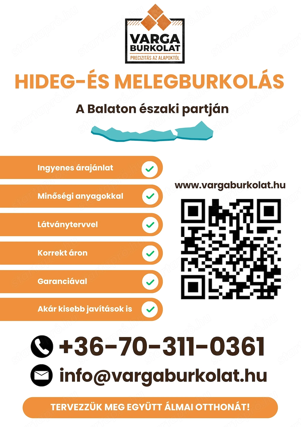Hideg-és melegburkolás Szegeden és a Balaton északi partján
