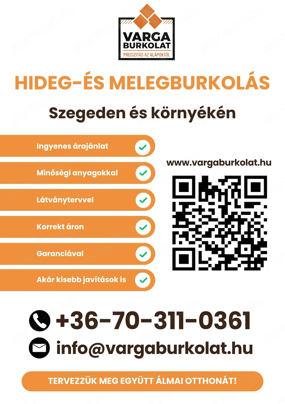Hideg-és melegburkolás Szegeden és a Balaton északi partján