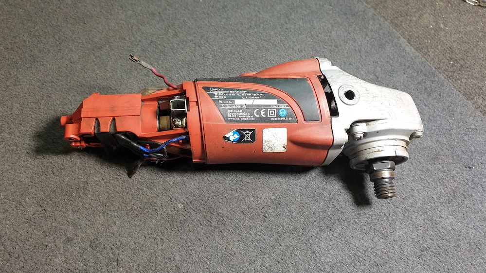 Hibás Einhell TC-AG115 sarokcsiszoló eladó alkatrésznek