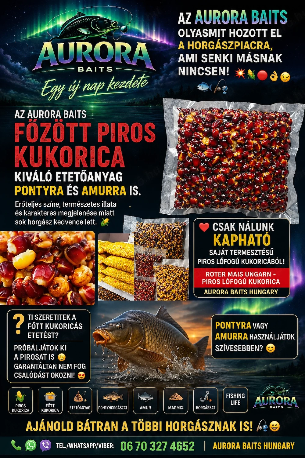 Aurora Baits - etetőanyagok Kaposvárról