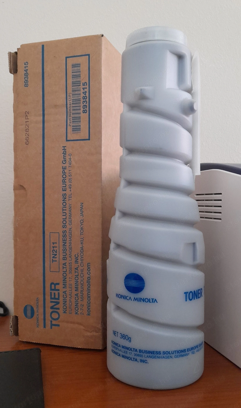 Konica Minolta TN211 eredeti fénymásoló toner, 8938415, fekete, TN-211 = 16.500.-Ft