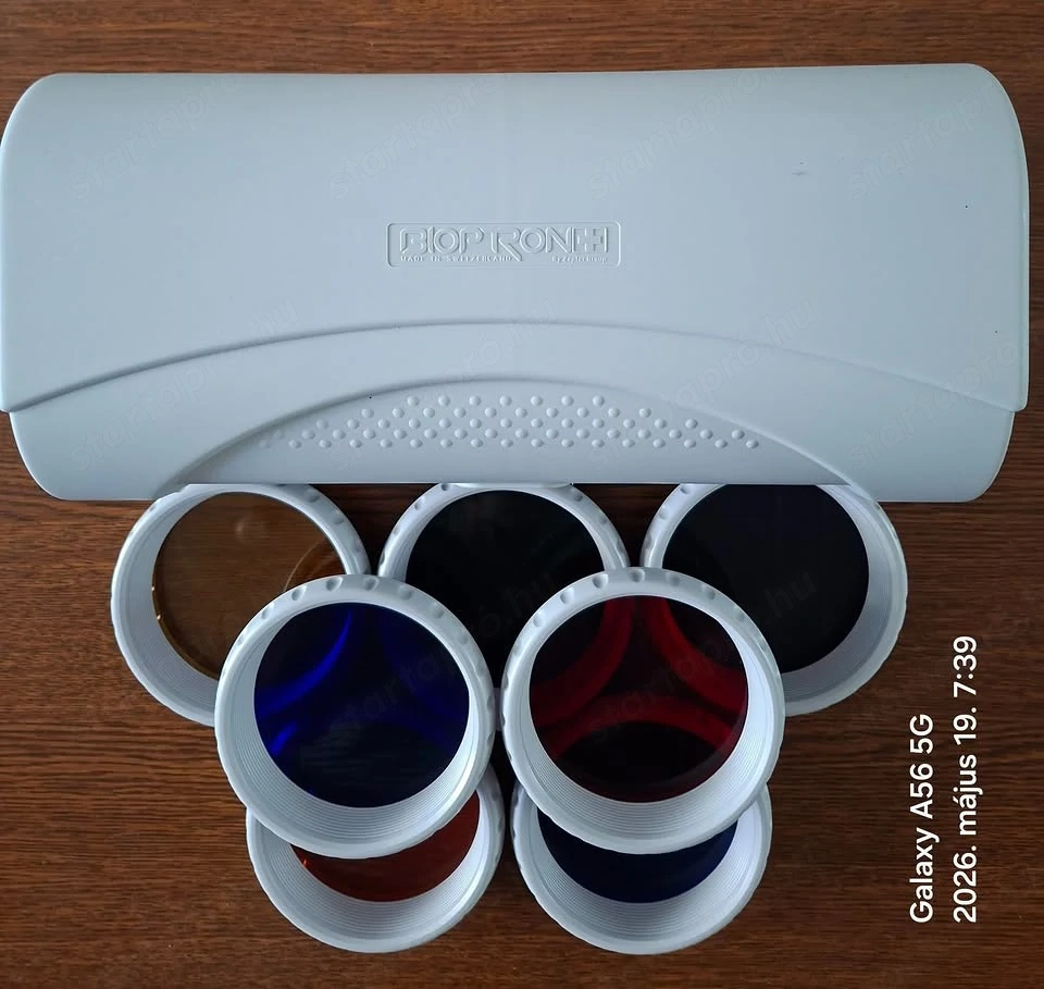Bioptron Pro 1 lámpához színterápia, 7 szín