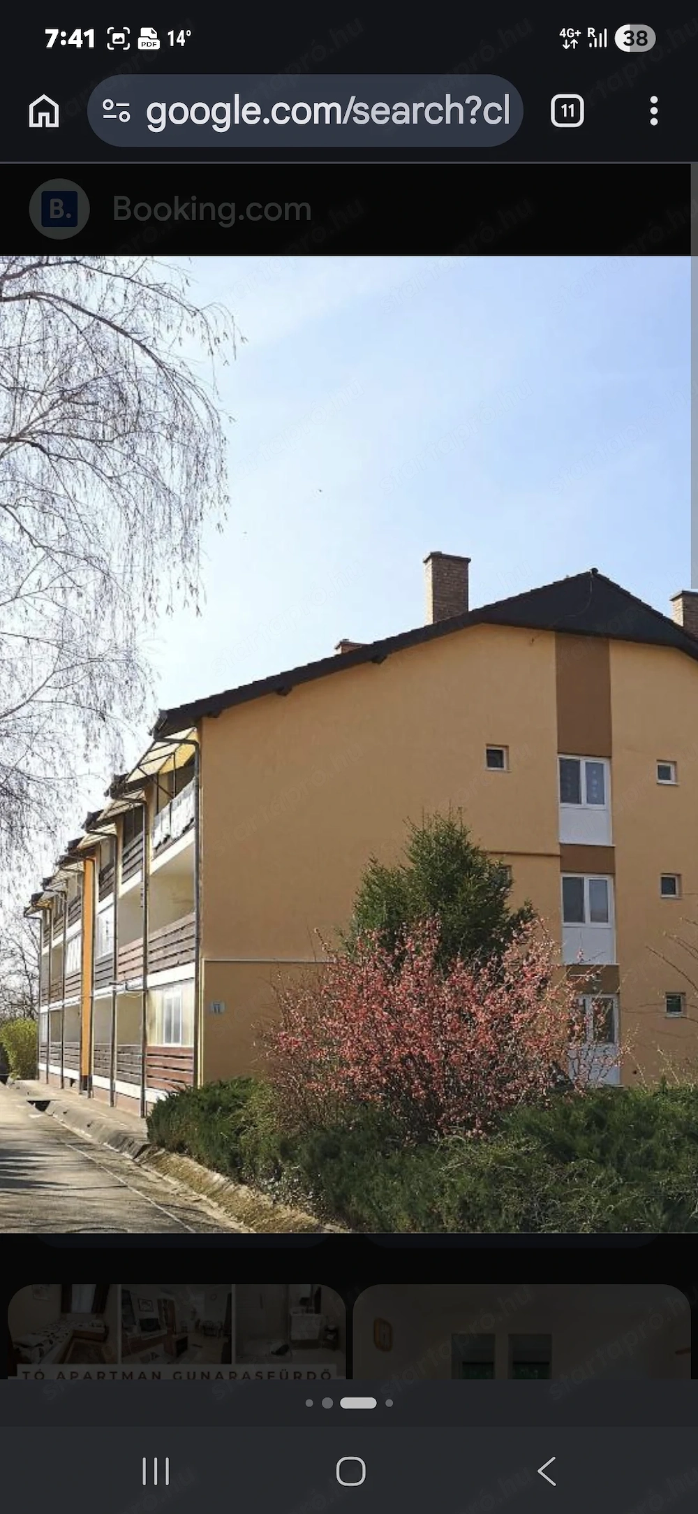 Gunaras fürdő mellett apartman eladó