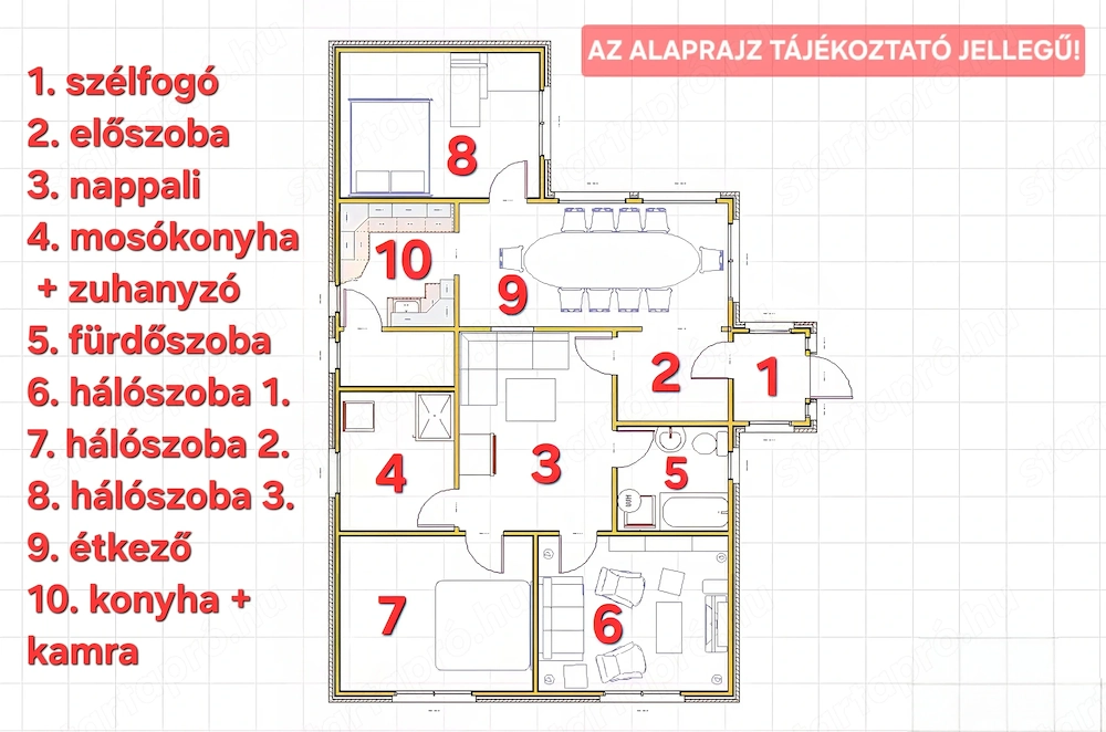 Nyírábrány 120 nm-es családi ház + 60 nm üzlethelyiség