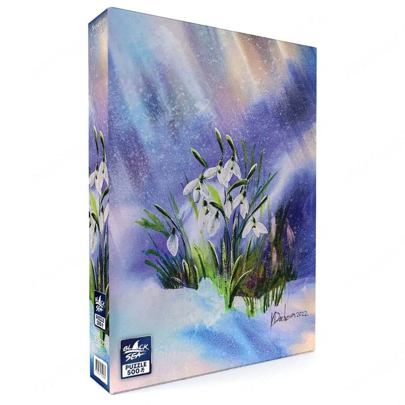 Black Sea Premium puzzle Hóvirágok a hóban   500 darab