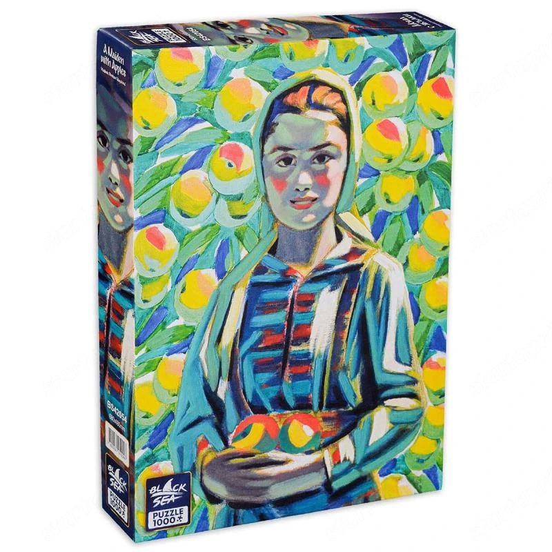 Black Sea Premium puzzle Lány almákkal   1000 darab