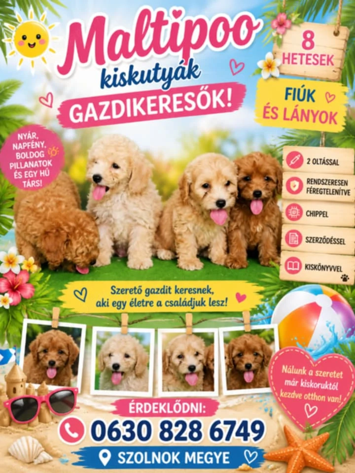 Maltipoo Törpe fiúk eladók