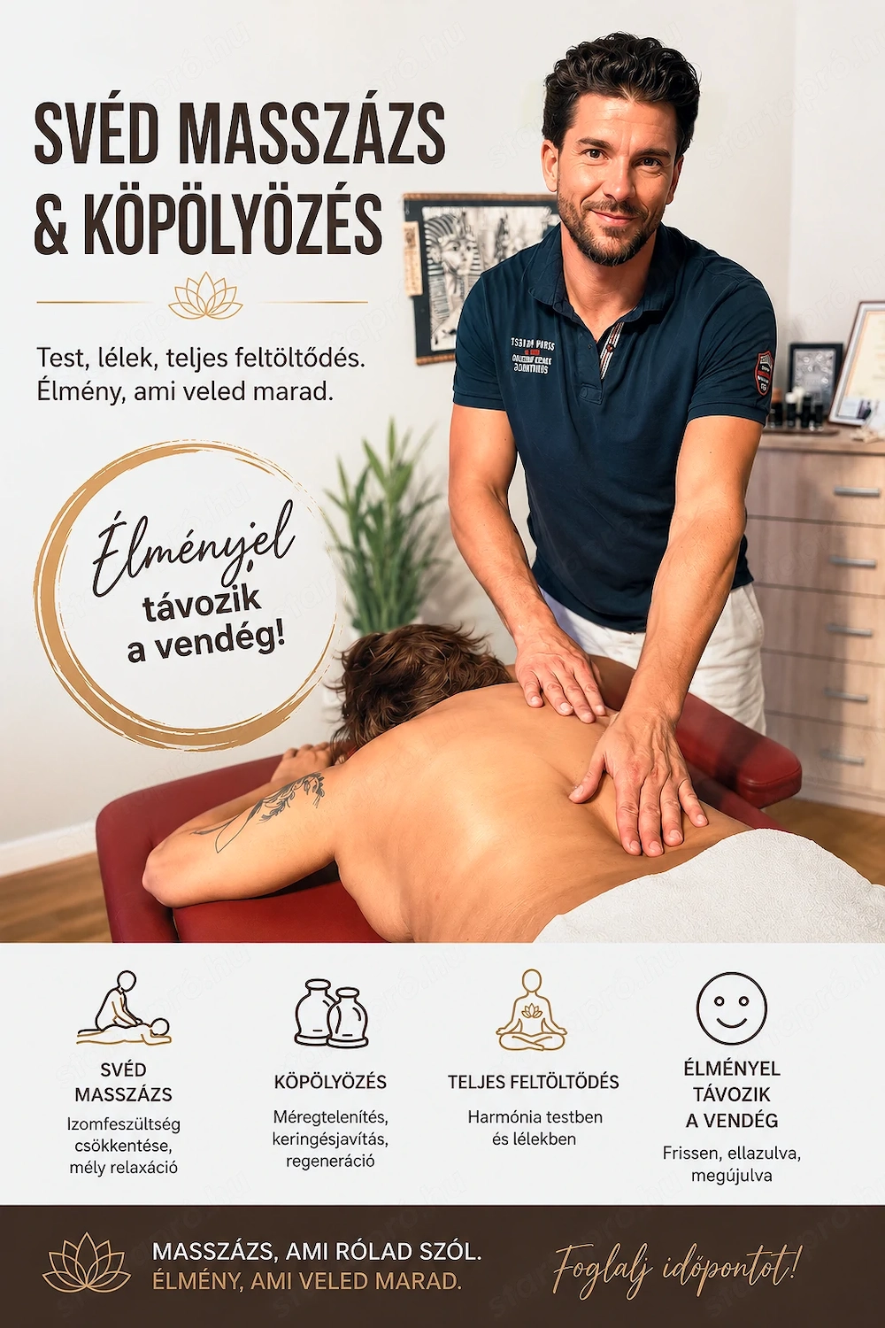 Relaxációs Svéd Masszázs