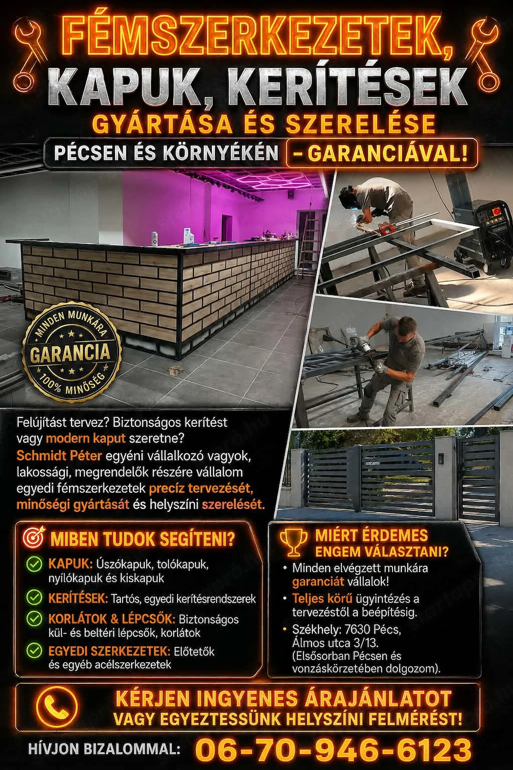 Fémszerkezet Gyártás és Szerelés
