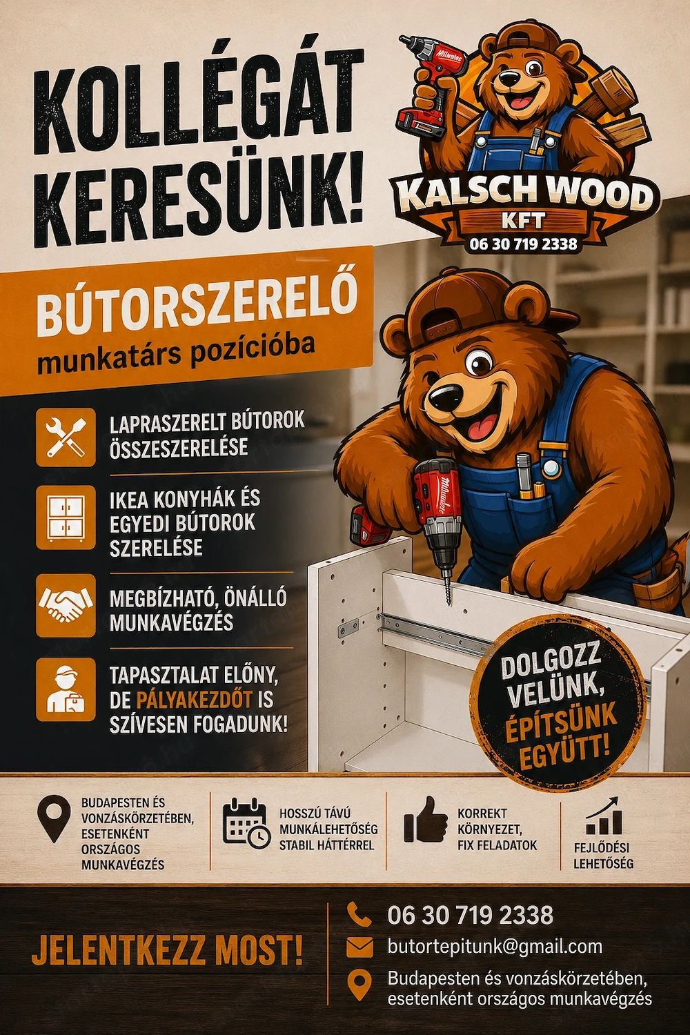 Pályakezdők jelentkezését is várjuk!
