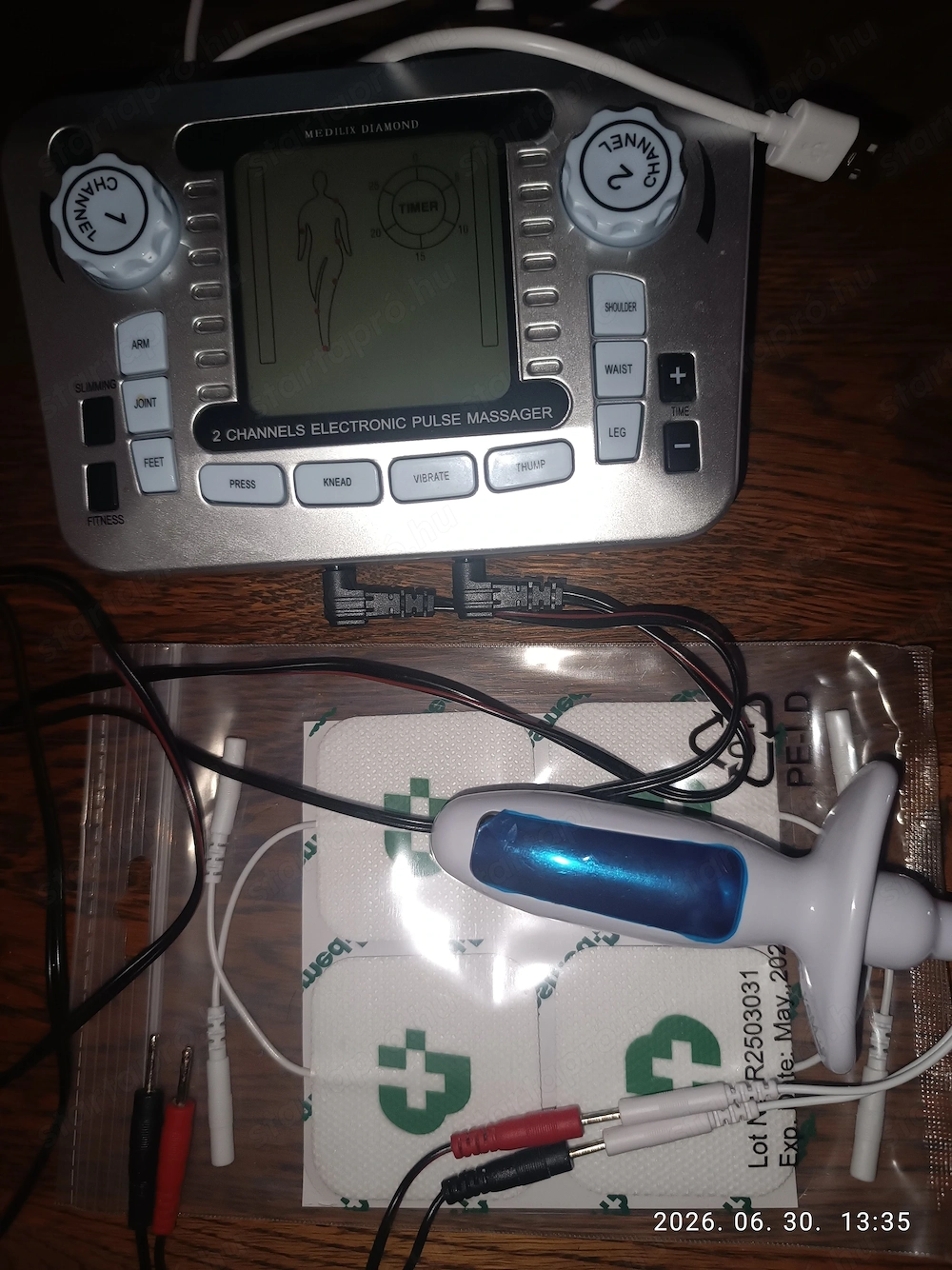 12 üzemmódú TENS-EMS intim elektromos masszírozó, és stimulátor. Új 