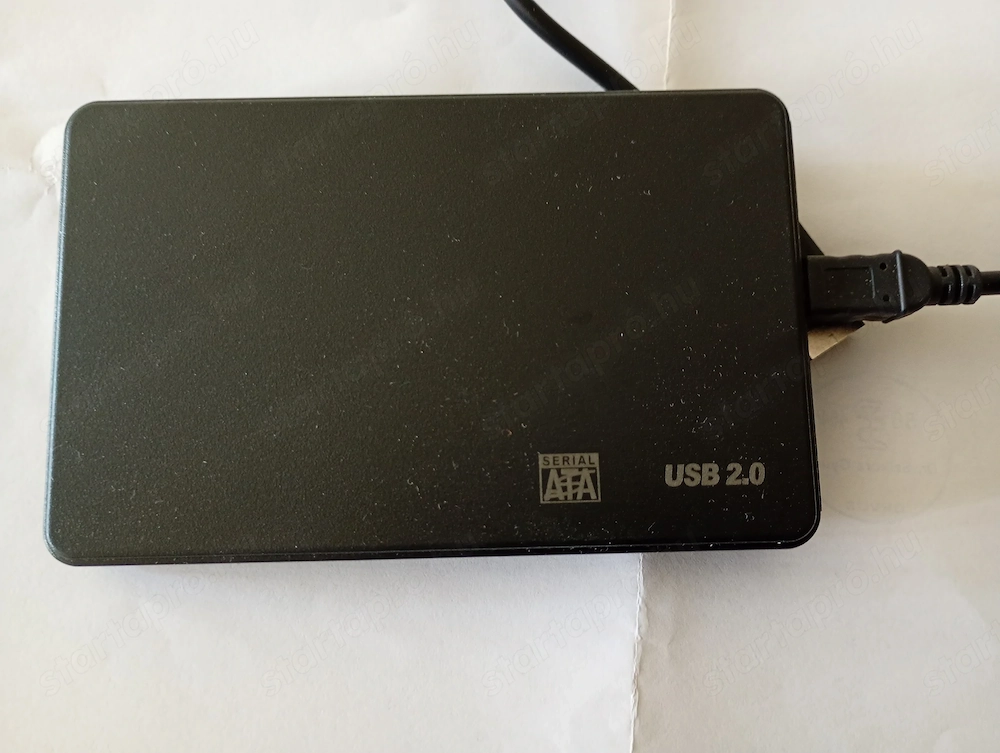 Külső hordozható merevlemez 2.5 inch 250GB USB 2.0 fekete  9000ft tökéletes állapotba személyes átvé