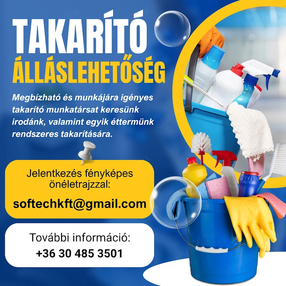 Takarító álláshirdetés Nyíregyháza