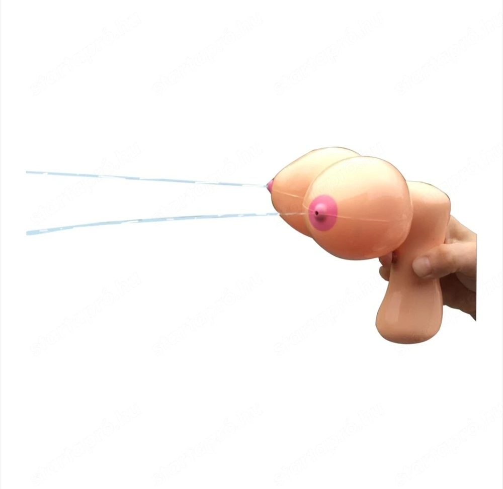 Vicces mell formájú vízipisztoly (Boobie Squirt Gun) eladó, ÚJ!