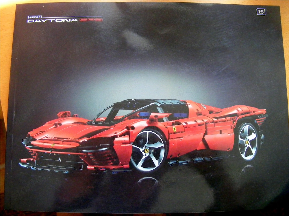 Lego komp. Technic 42143 Ferrari Daytona SP3 3778db LEPIN ÚJ