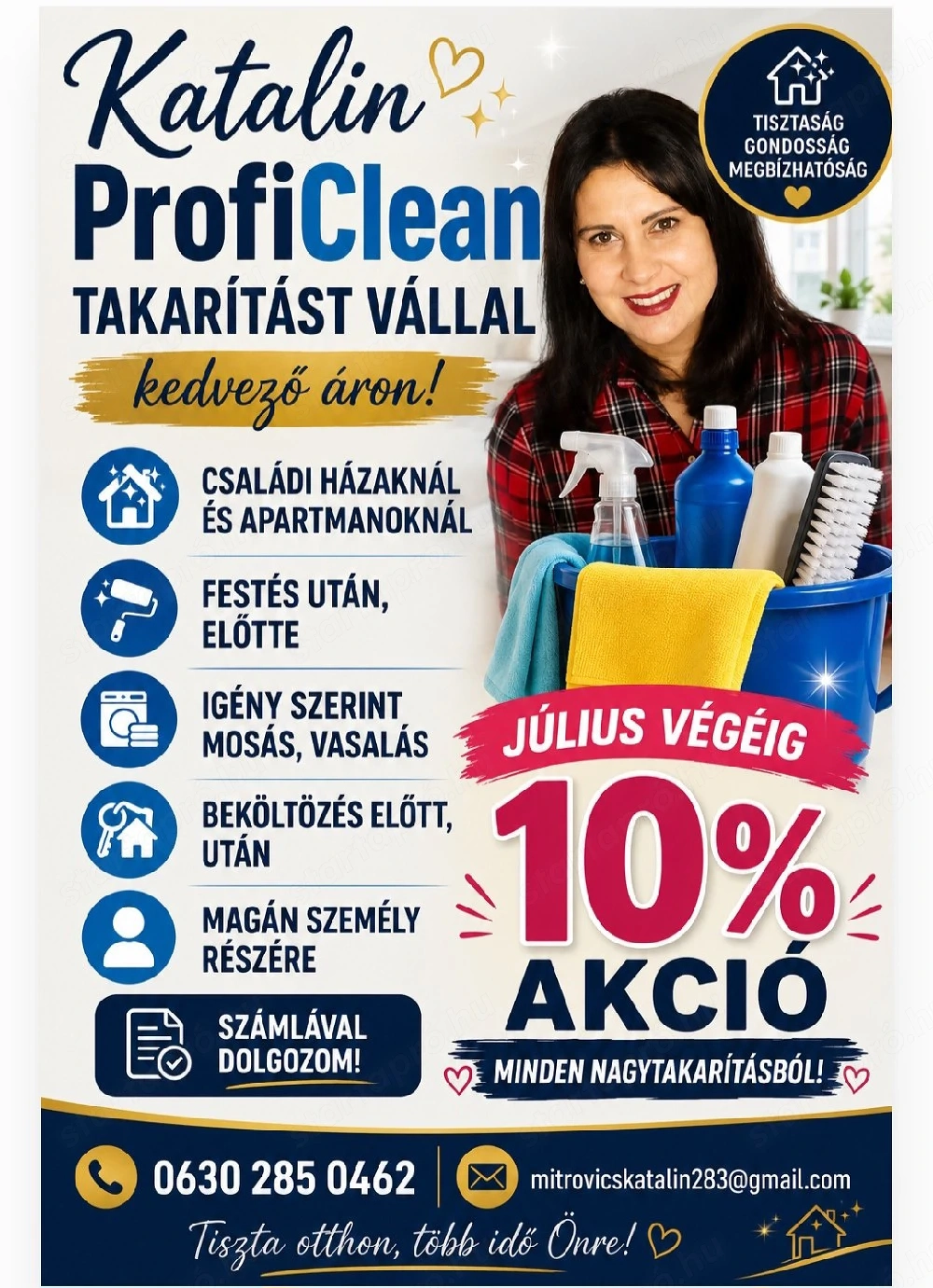Katalin ProfiClean takaritást vállal 