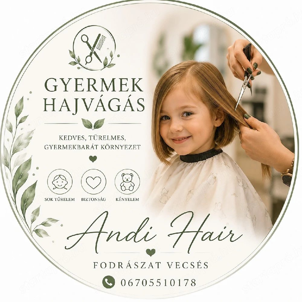 GYermefodrászat,VECSÉS,06705510178