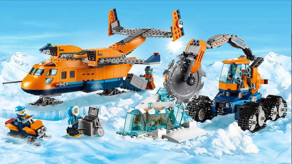 Lego komp. City 60196 Sarkvidéki szállító repülőgép és jégtörő Lepin ÚJ