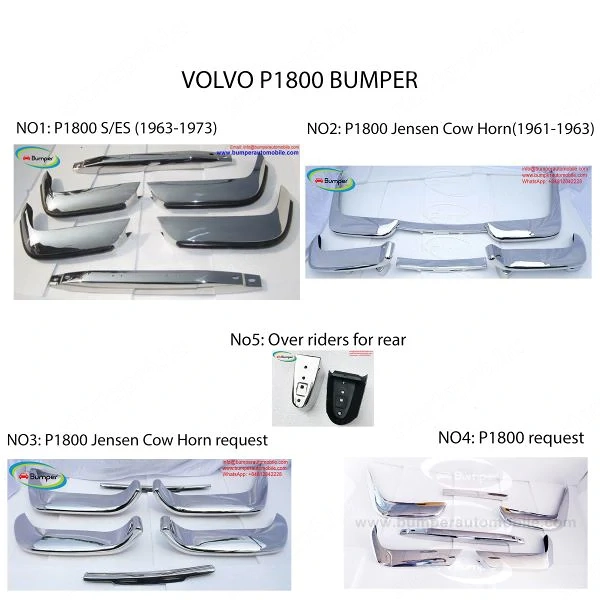 Volvo P1800 coupe (1963-1973)   P1800 cow horn (1961-1963) bumper new
