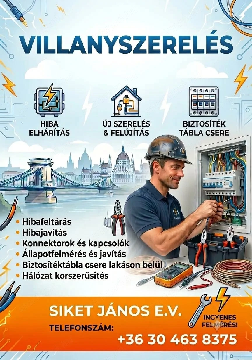 Villanyszerelési munka 