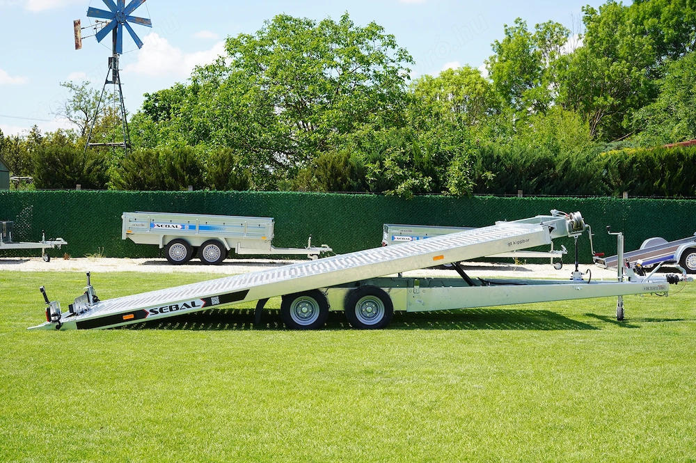 Új Prémium SEBAL - GT Kippbar 480 (3000kg) autószállító utánfutó bruttó 2.790.000 Ft