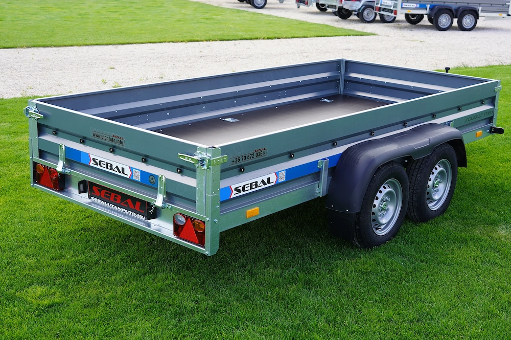 Új SEBAL - Solidus MAX 330 extra erős (2500kg) fékes utánfutó