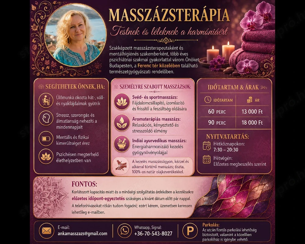 Testi-lelki kimerültség, stressz elleni masszázsvariációk, relax és indiai masszázs Budapesten