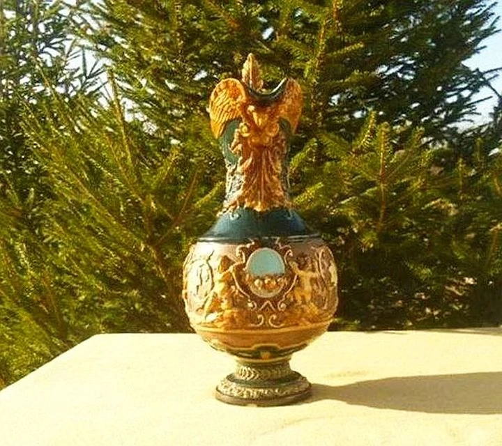 Antik kancsó, karaffa - (45 cm magas).