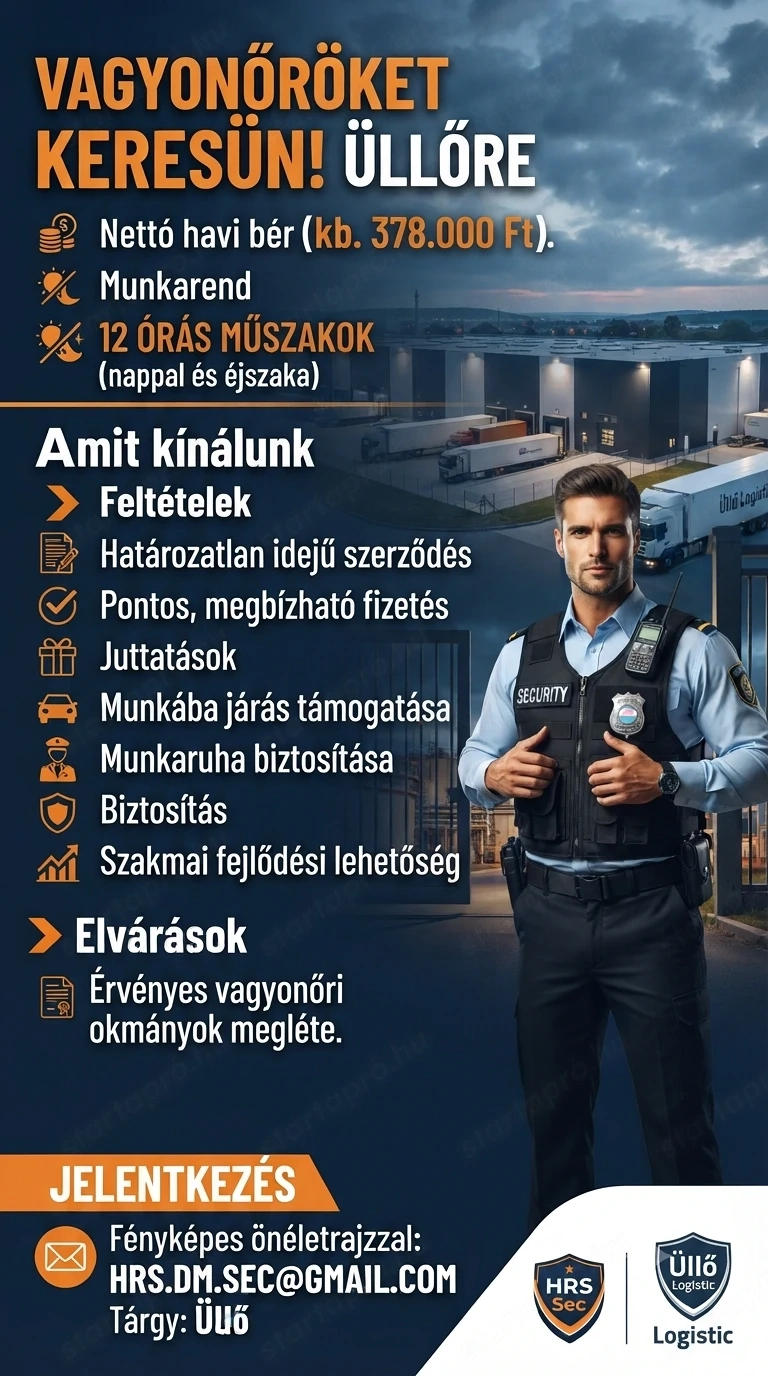 Vagyonőröket keresünk Üllőre a Lenovo gyárba!