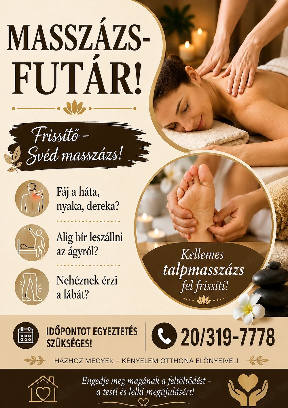 Masszázs futár !