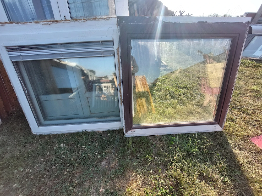 Műanyag bukó-nyiló kivül alu boritás 2-3 réteg üveg hőszigetelt ablakok 1 db ;sz ;118 m;116 3 réteg 
