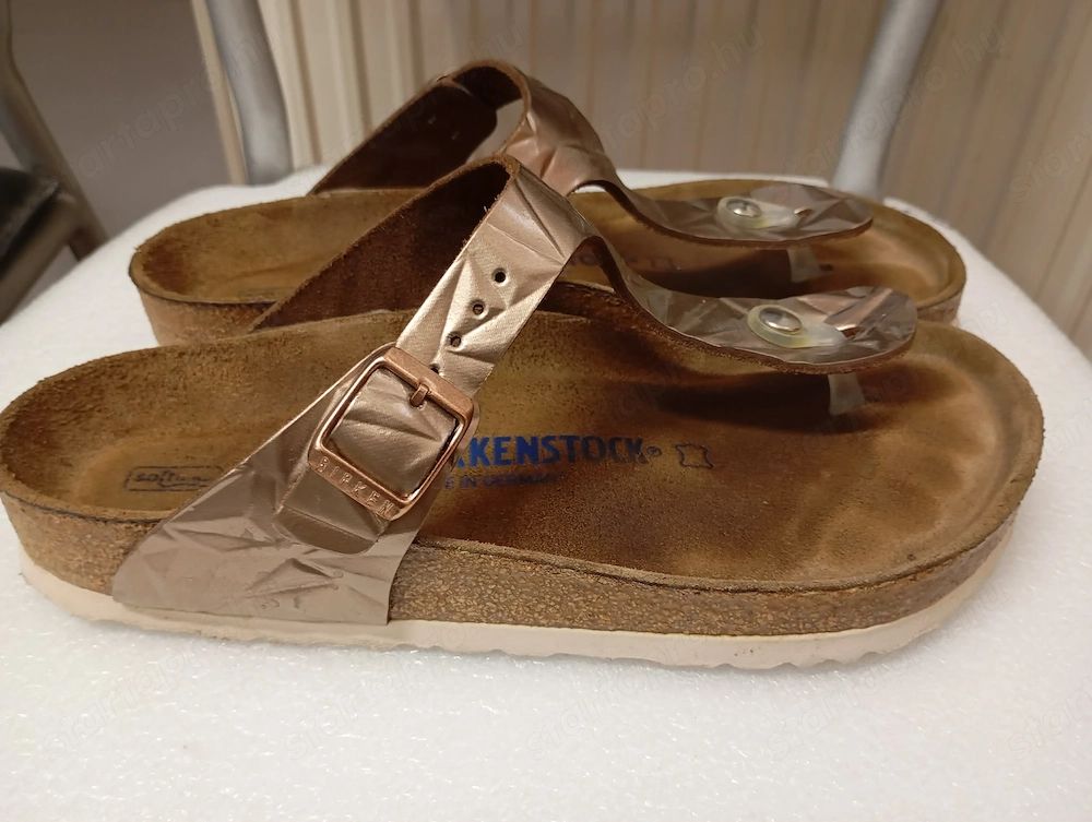 Birkenstock Gizeh női bőr papucs egyszer használt. 