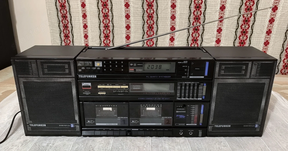 Telefunken HP-830T Boombox magnó szervizelve.