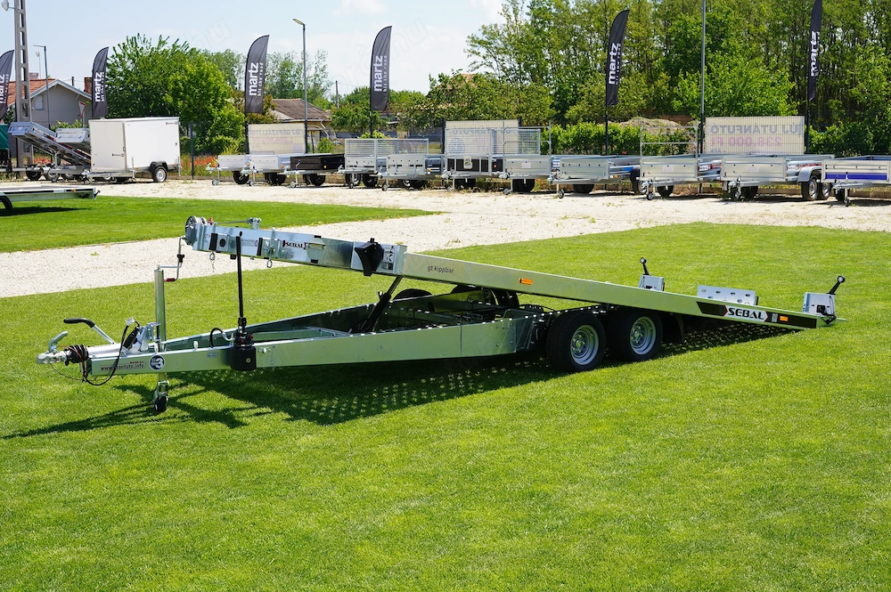 Új Prémium SEBAL - GT Kippbar 480 (3000kg) autószállító utánfutó bruttó 2.790.000 Ft