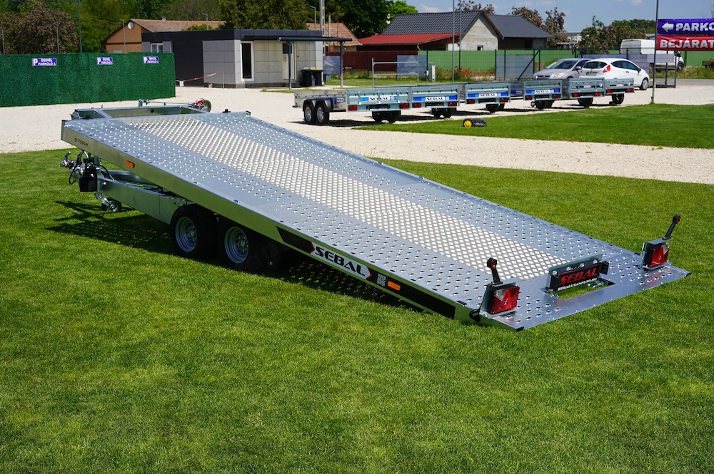 Új Prémium SEBAL - GT Kippbar 480 (3000kg) autószállító utánfutó bruttó 2.790.000 Ft
