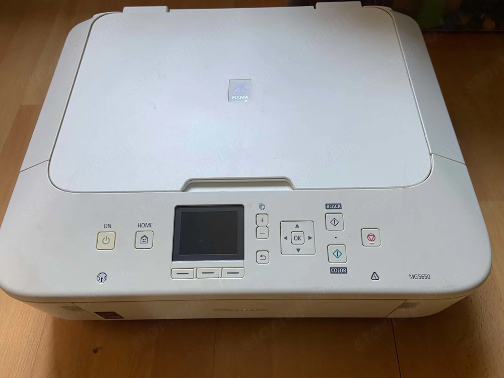 Canon Pixma MG5650 fehér nyomtató, hibás állapotban, alkatrésznek