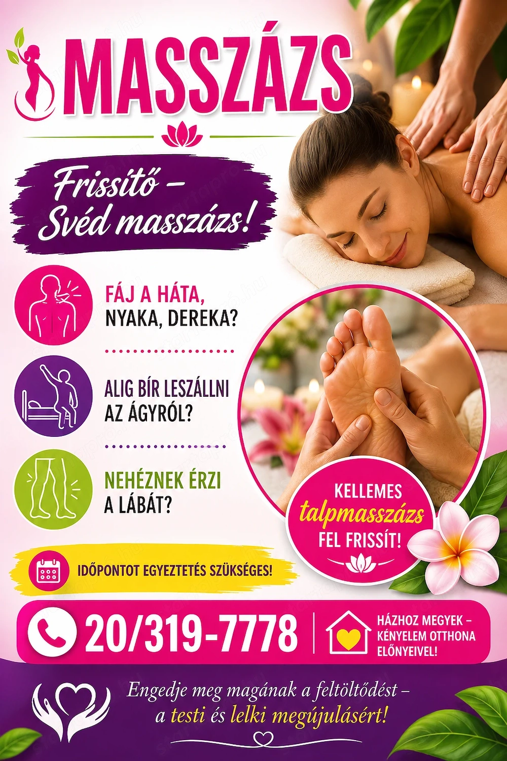 Masszázs - futár