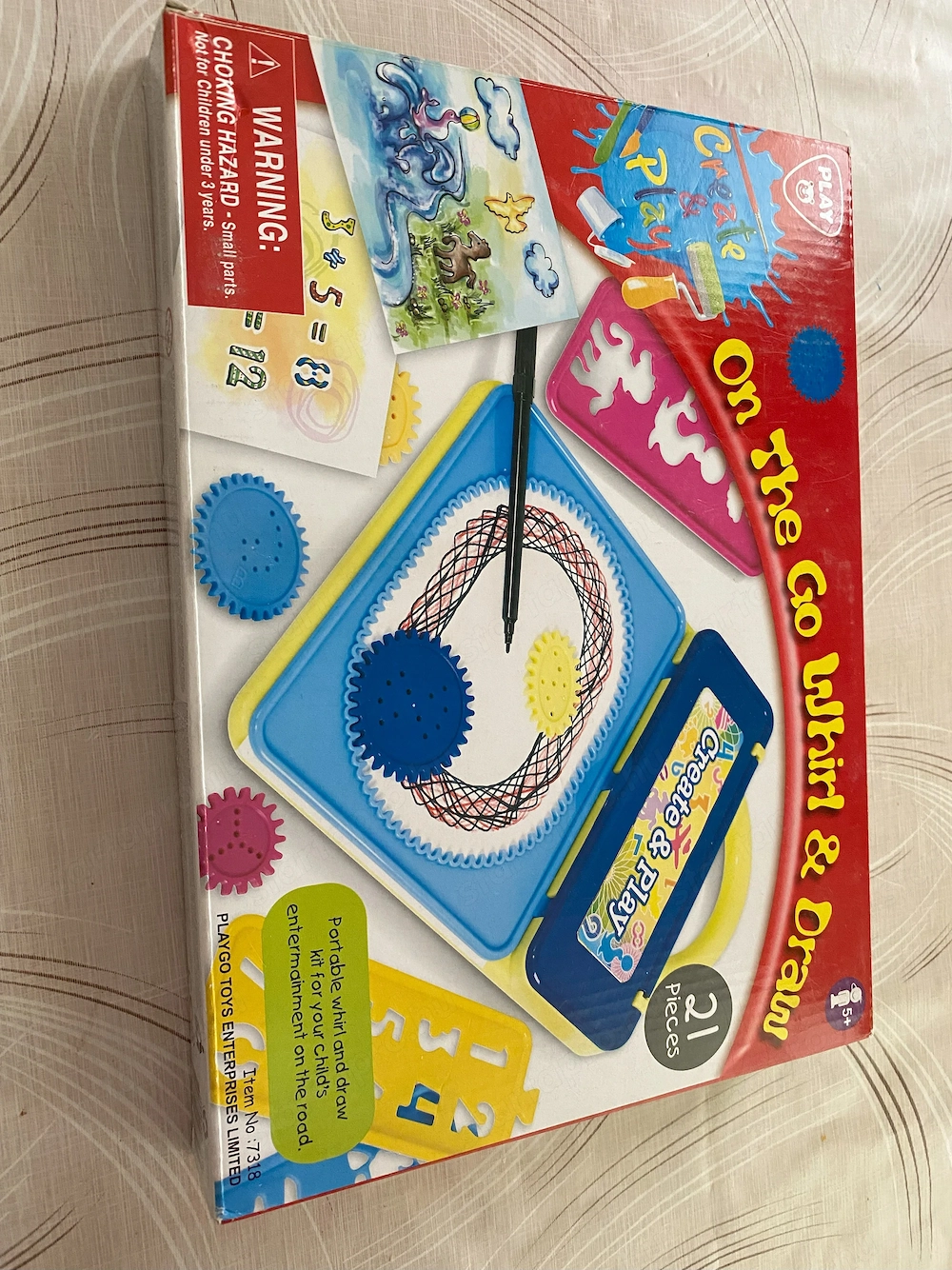 Play and go whirl and draw Hordozható rajzkészlet