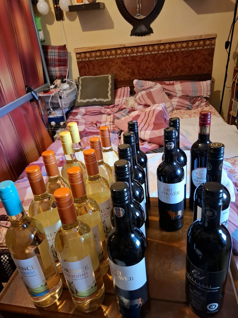 20 üveg száraz bor eladó