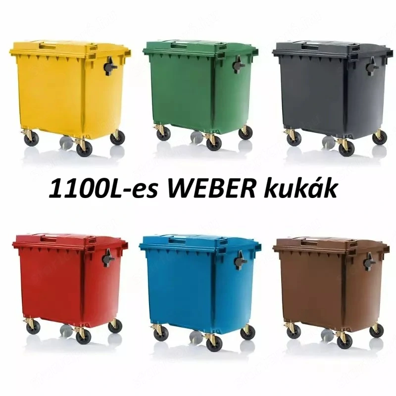 1100 L-es hulladéktároló kuka