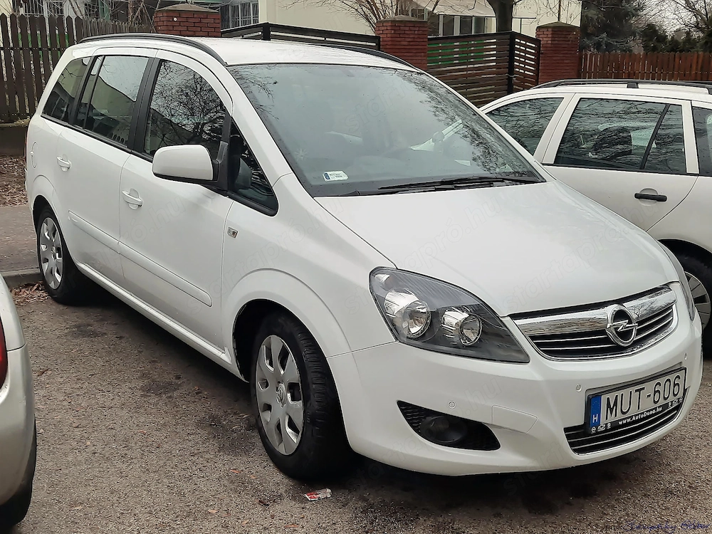 OPEL Zafira CDTI, 2014, fehér, Diesel, 7 ülés, 1800 liter csomagtér, friss vizsga, eladó
