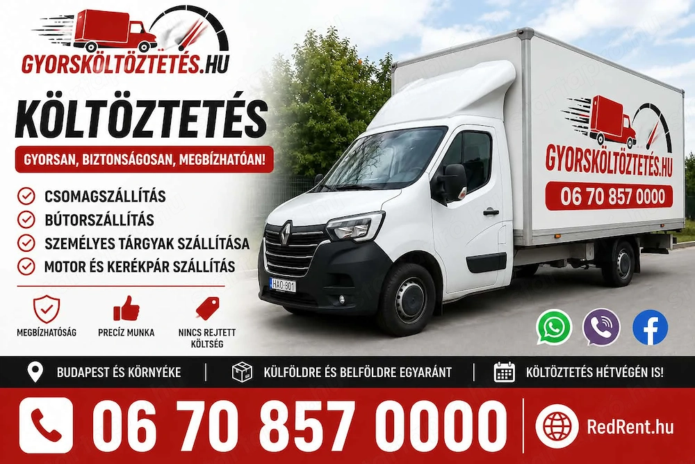 Költöztetés szállítás