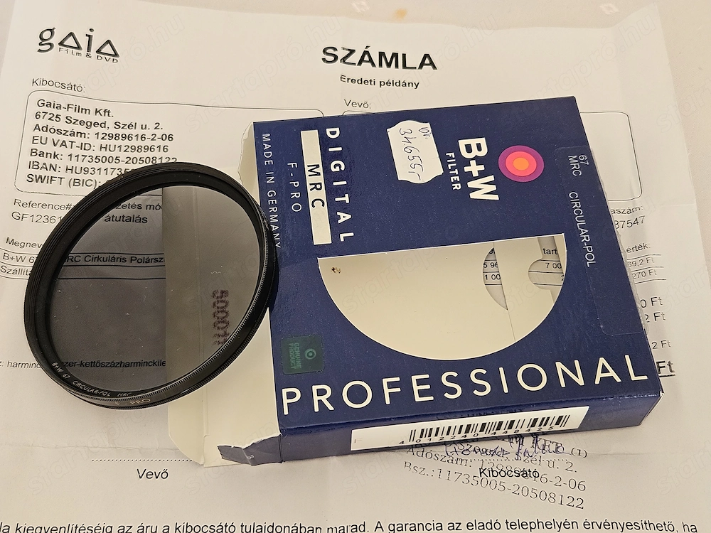 67mm-es professzionális polárszűrő eladó !