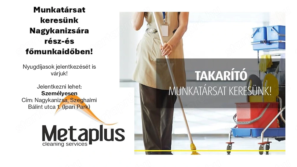 Munkatársat keresünk  Nagykanizsára rész-és főmunkaidőben!