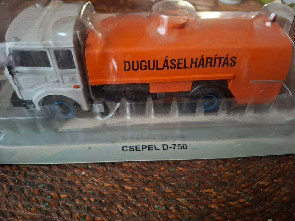 1:43 Csepel D-750 duguláselhárító teherautó modell kedvező áron eladó, új!