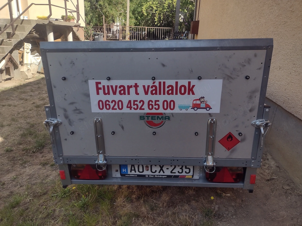 Utánfutós szállítás, költöztetés, zöld hulladék szállítás