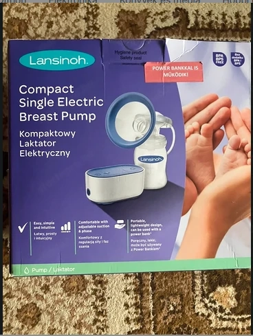 Lansinoh újszerű, kompakt elektromos mellszívó szett
