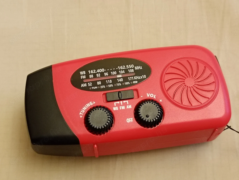 kurblis hajtókaros    Dinamós rádió power bank világitás 15000ft óbuda 36 50 1048272   3 féle töltés