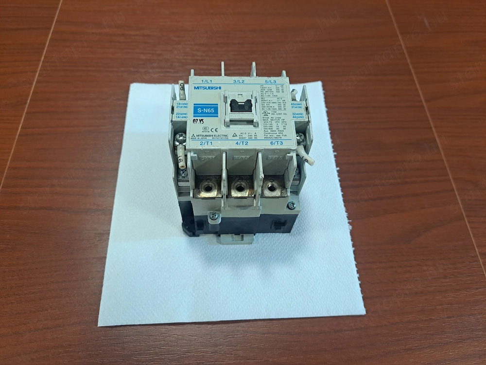 Mitsubishi S-N65 mágneskapcsoló 3 fázis  65A 100A 230V kontaktor